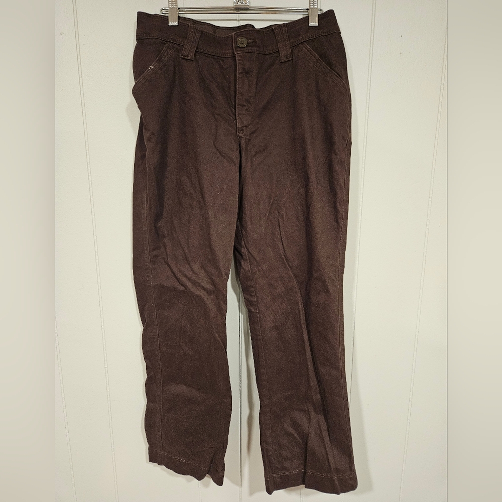 Lee Sinfully Soft Jeans Womens Size 10 Petite Brown Mid Rise Straight Leg 29x30